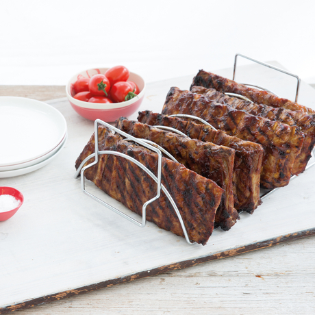 Rostfritt st&aring;l Slitstarkt trumsticksgrillst&auml;ll